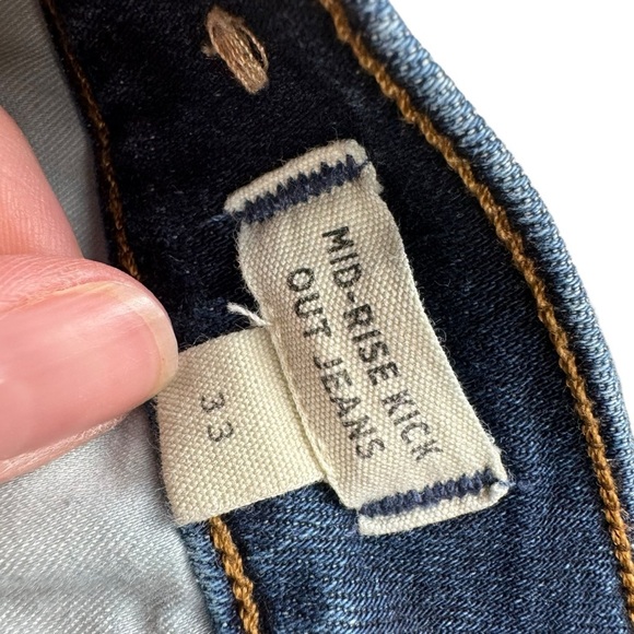 Madewell Kick out Mid Rise Women’s Jeans Size 33 Medium Wash - Picture 9 of 10